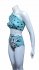 Costume monospalla blue