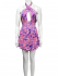 Abito criss cross rosa