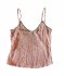 Top donna stelline rosa in seta