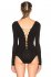 Body nero con lacci