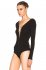 Body nero con lacci