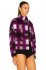 Giacca tartan viola
