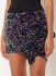 Gonna in paillettes multi