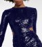 Abito in paillettes blue