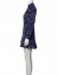 Abito leopardato blu