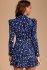 Abito leopardato blu