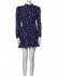 Abito leopardato blu