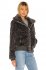 Giacca in ecopelliccia animalier