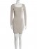 Abito con cutout grigio