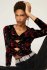 Top in velluto cutout