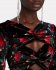 Top in velluto cutout