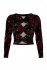Top in velluto cutout