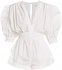 Tuta in cotone bianco