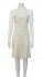 Abito midi in cotone ecru