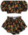 Shorts in lino a fiori
