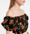 Shorts in lino a fiori