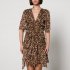 Abito in georgette animalier