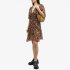 Abito in georgette animalier