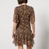 Abito in georgette animalier