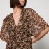 Abito in georgette animalier