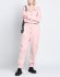 Tuta in cotone stretch rosa
