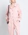 Tuta in cotone stretch rosa