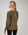 Blusa con stampa geo bronzo