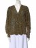 Blusa con stampa geo bronzo