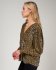 Blusa con stampa geo bronzo