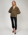 Blusa con stampa geo bronzo