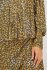 Blusa con stampa geo bronzo