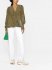 Blusa con stampa geo bronzo