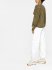 Blusa con stampa geo bronzo