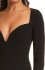 Abito in lana merino nero