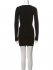 Abito in lana merino nero