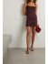 Abito a corsetto marrone