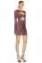 Abito cutout con cristalli