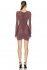 Abito cutout con cristalli