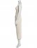 Abito midi cutout beige