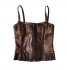 Top in pelle con zip
