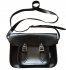 Borsa casual in pelle nera