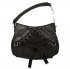 Borsa corsetto nera, manico con logo