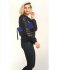 Bomber nero in paillettes