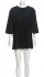 Abito in pelle nero con frange