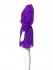 Abito corto in seta viola