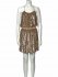 Abito in paillettes beige