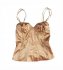 Top bustino color oro