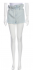 Shorts di jeans chiaro vita alta