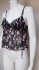 Crop Top floreale in seta