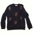 Felpa nera con strass e pietre